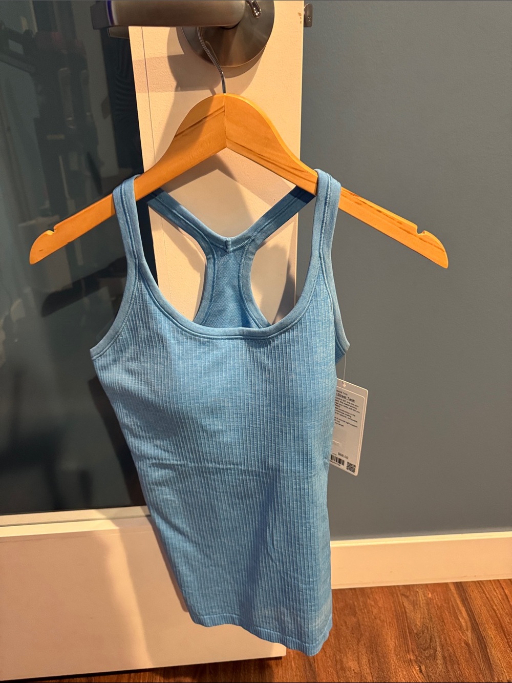 lululemon athletica Light Blue Ebb to Street Tank ocean wave oeva NWT